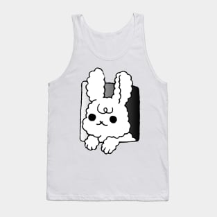 white bunny peeking Tank Top